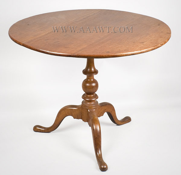 Table, Breakfast Table, Round Tip Top
Northeast America
18th Century, angle view